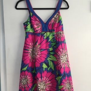 Lilly Pulitzer silk floral dress size 0